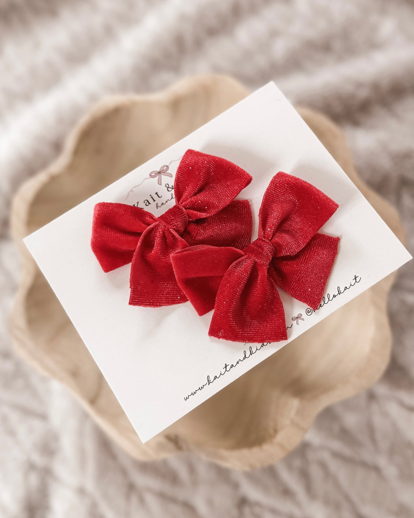 Red sparkle velvet *mini classic*