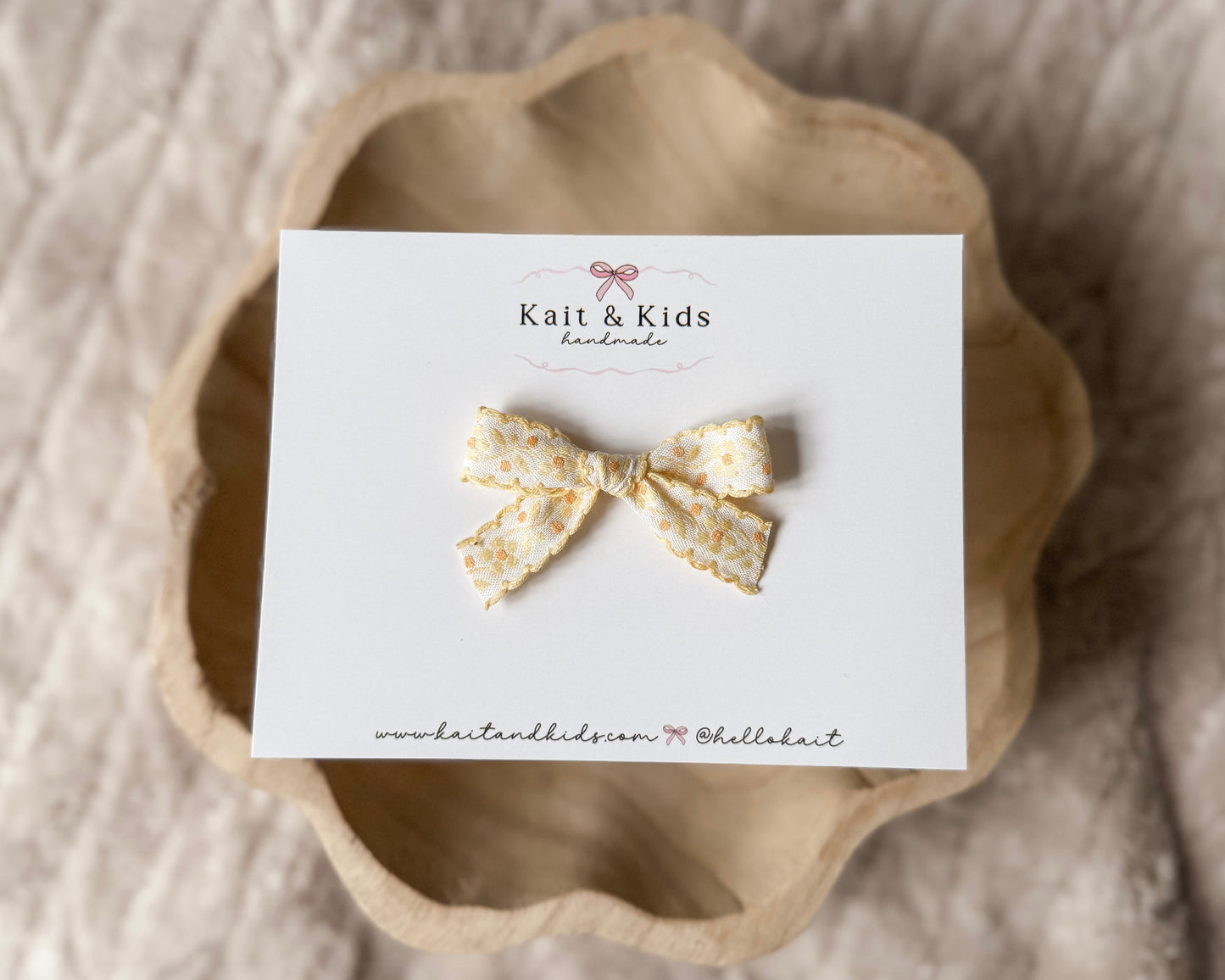 butter yellow jacquard floral/ single or piggy set