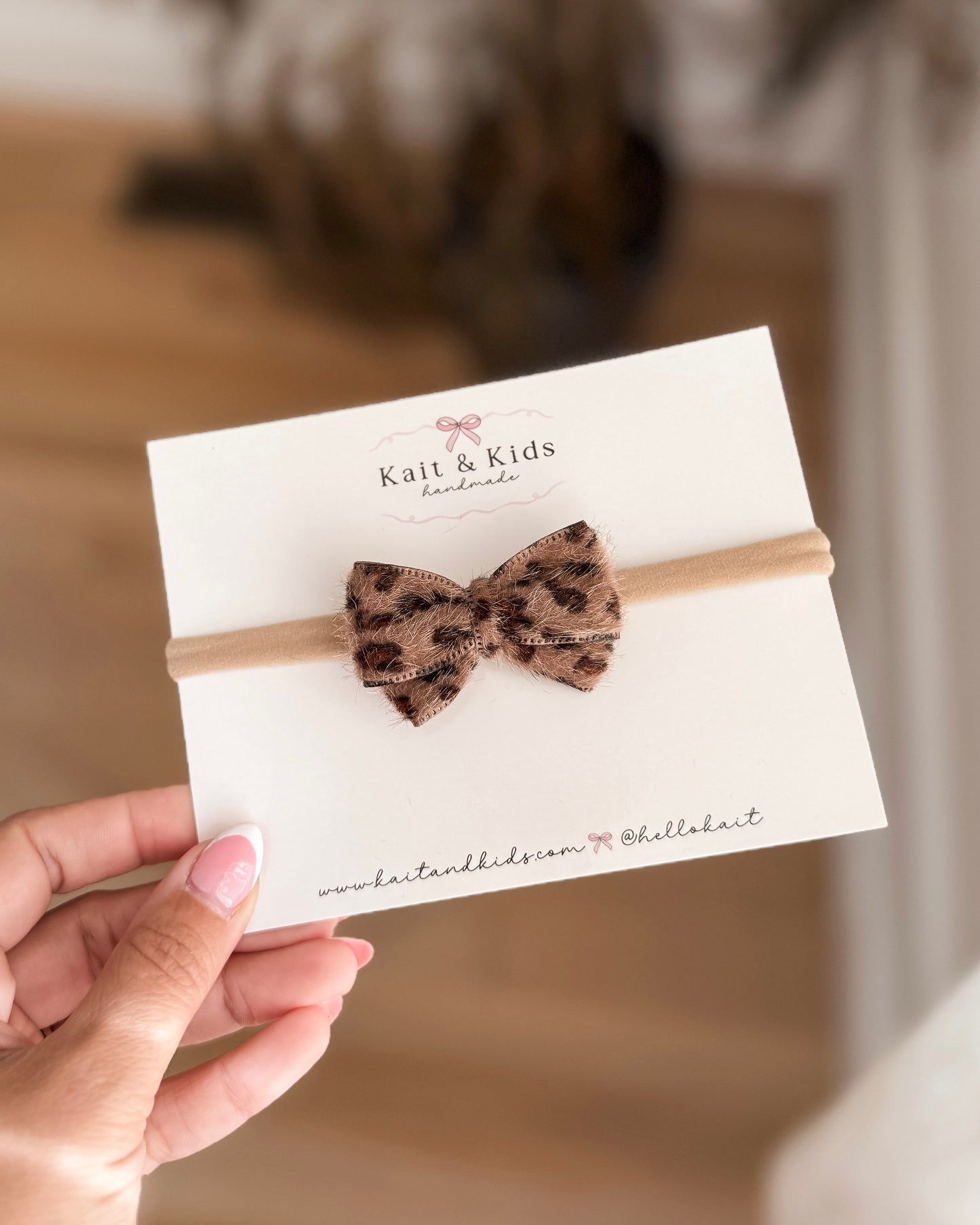 Teddy leopard itty / headband