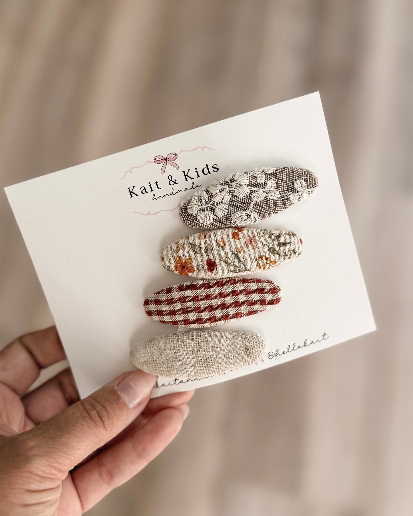 Fall floral *snap clip* set