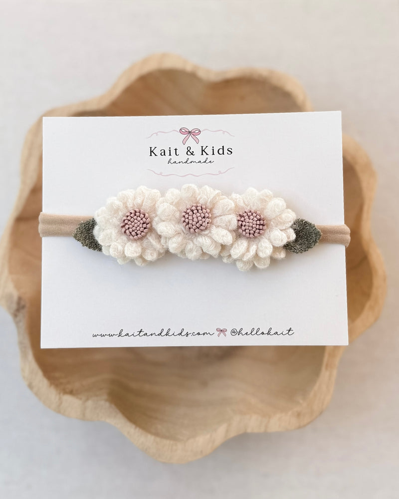 Belle flower headband