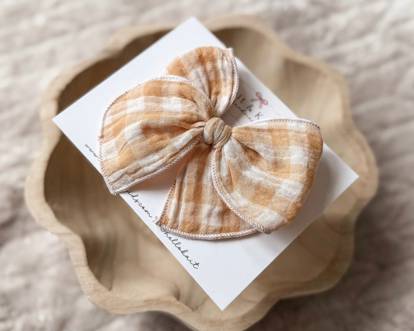 Honey yellow gingham *fable*