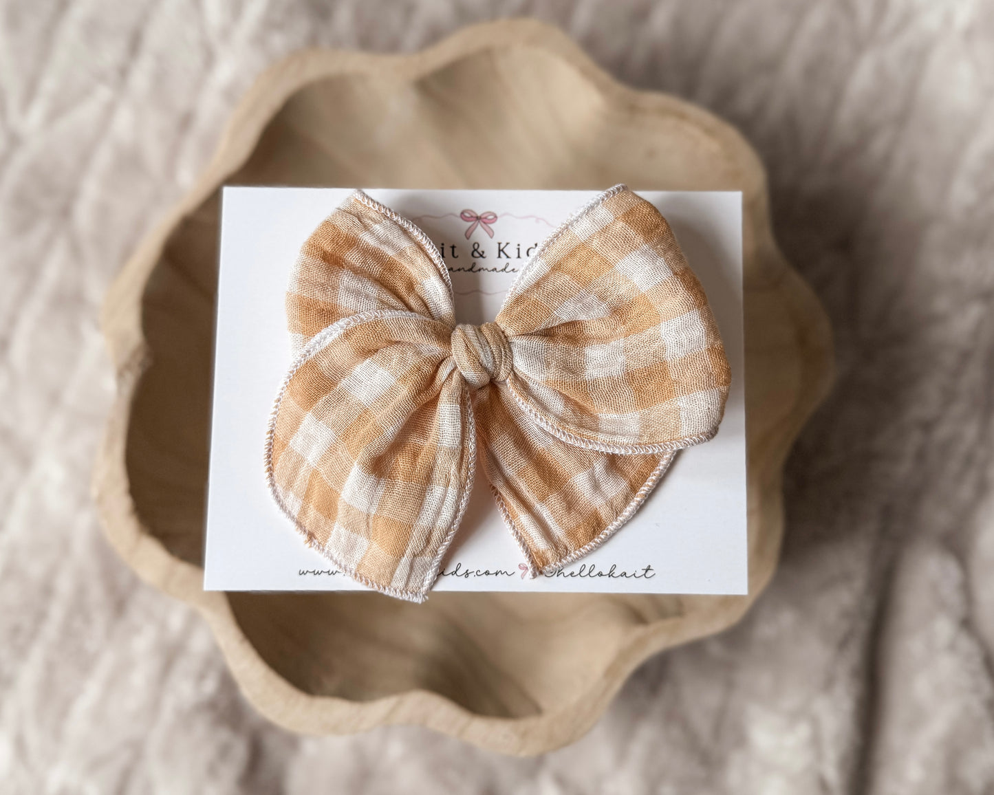 Honey yellow gingham *fable*