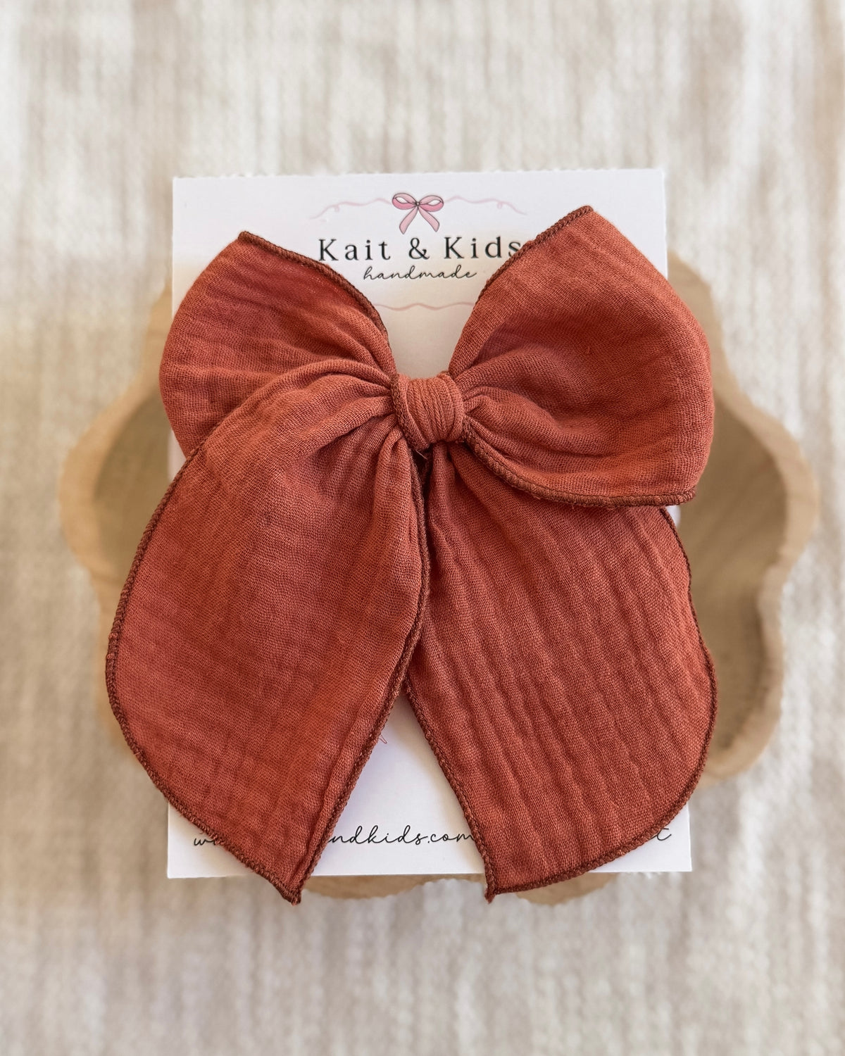 Pumpkin spice muslin / fable / large / clip