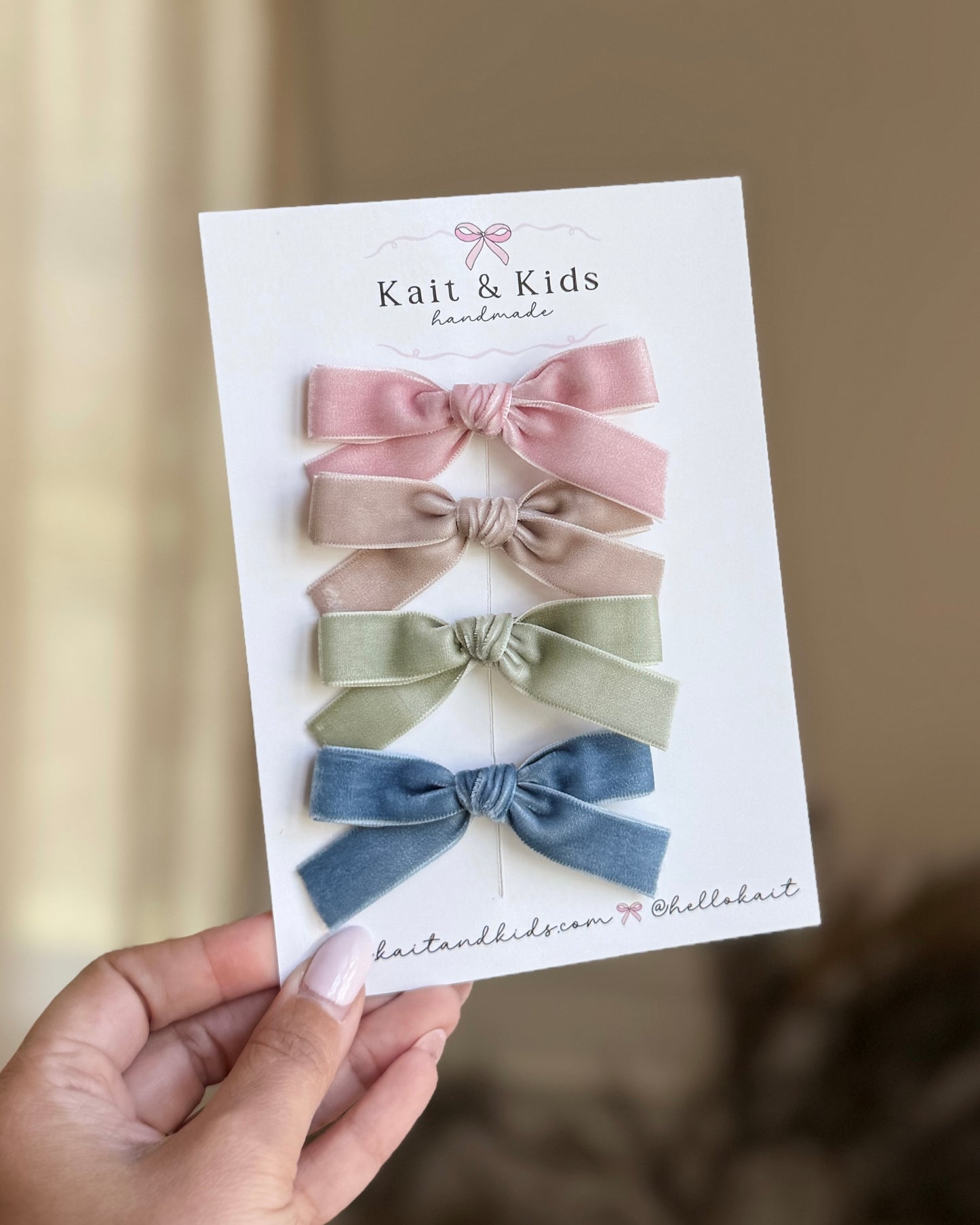 Sweet velvets ✿ set / headband / clip