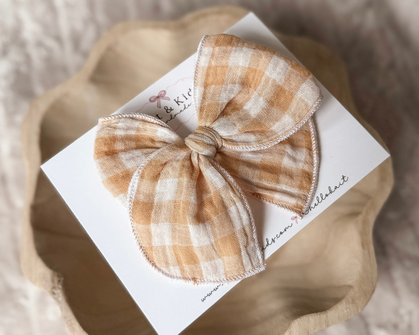 Honey yellow gingham *fable*
