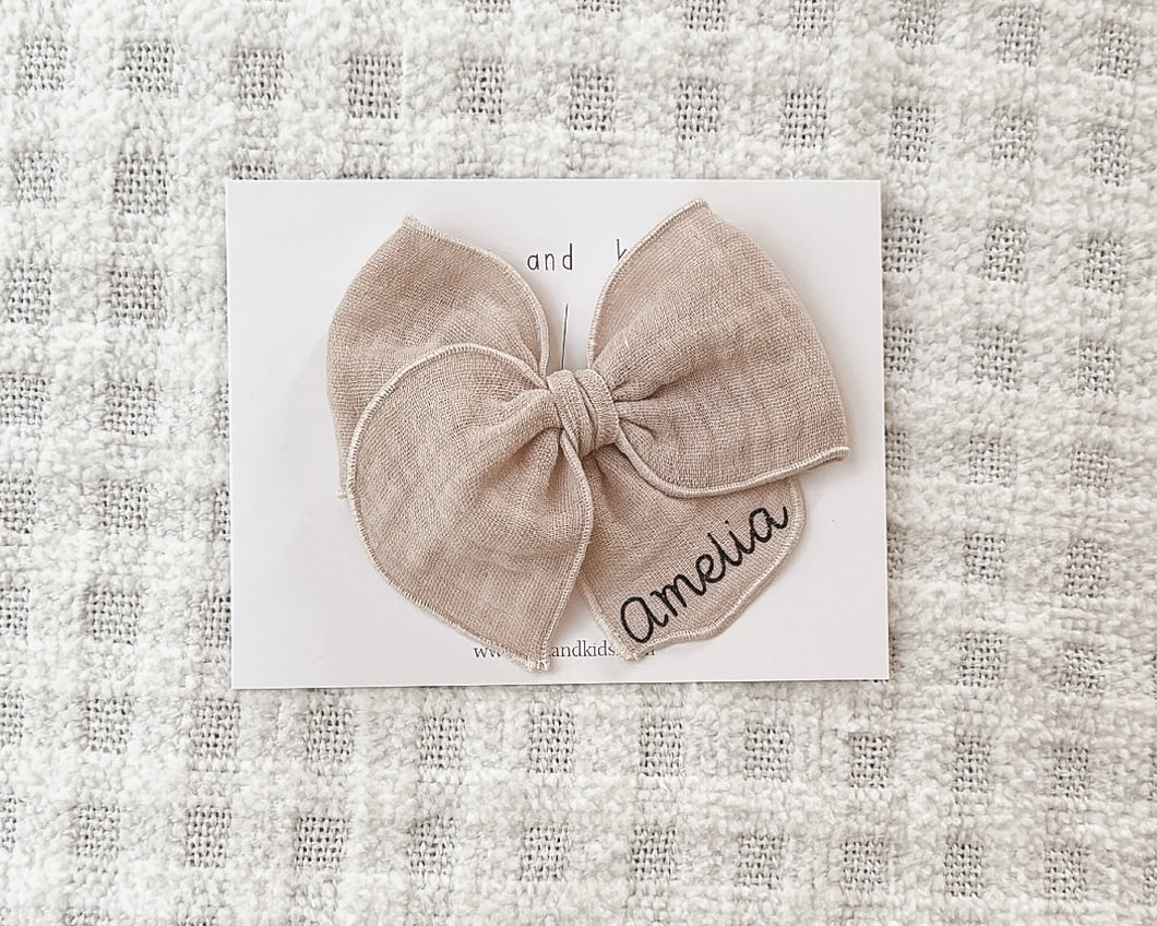 Personalized name bow