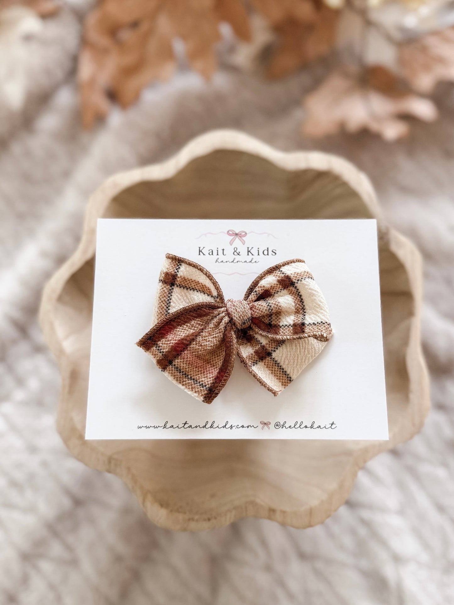 pumpkin patch plaid / mini classic