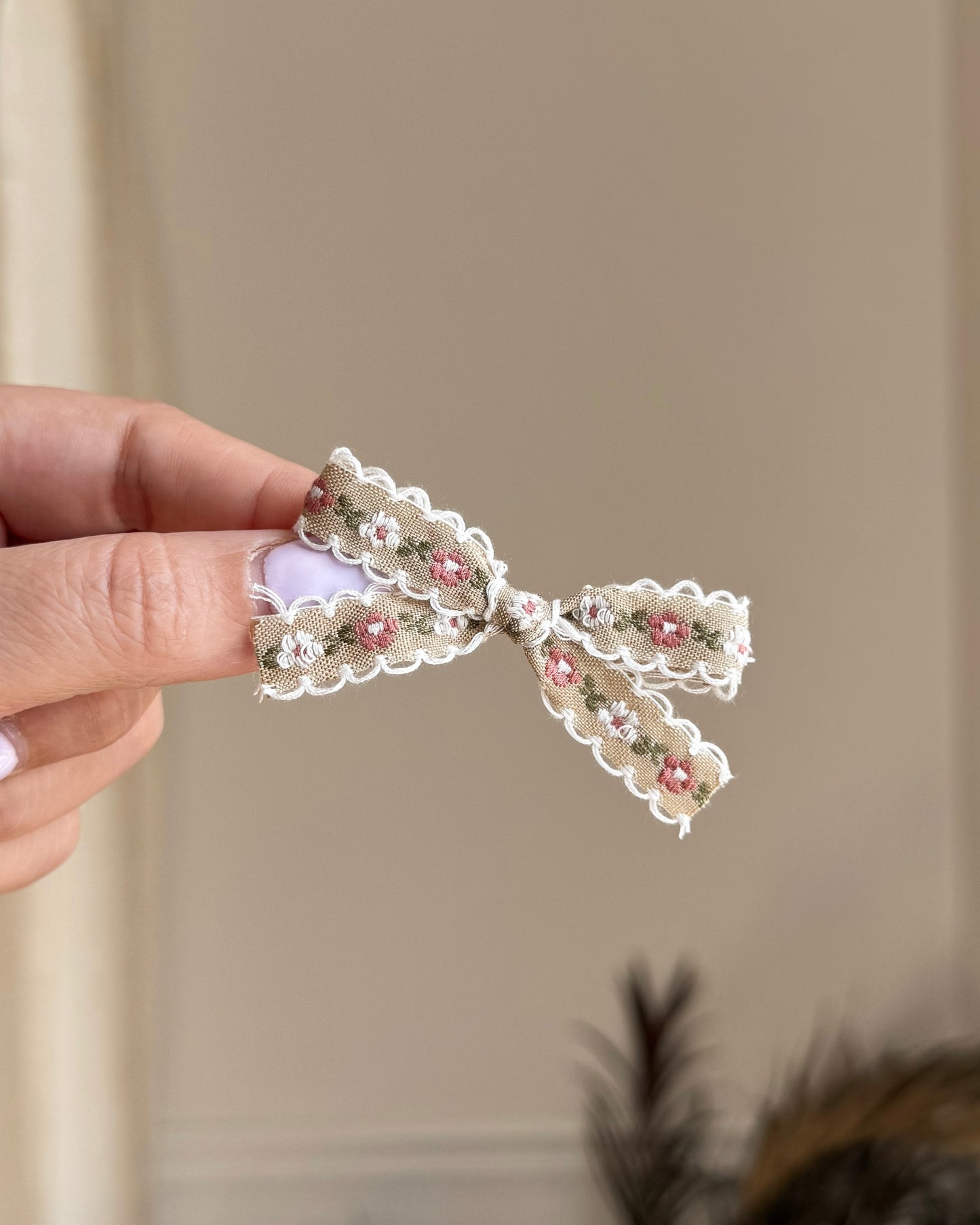 Skinny field of flowers ✿ headband / clip / piggy set