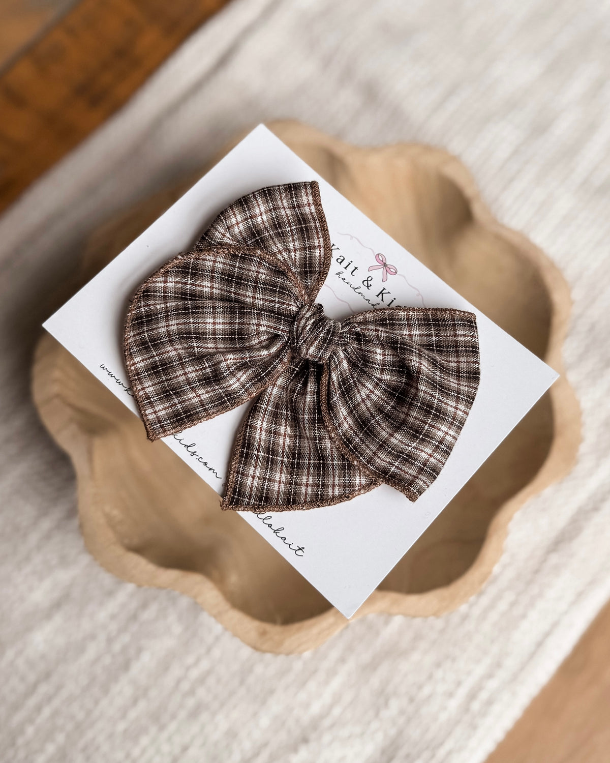 Fall plaid / fable / headband / clip