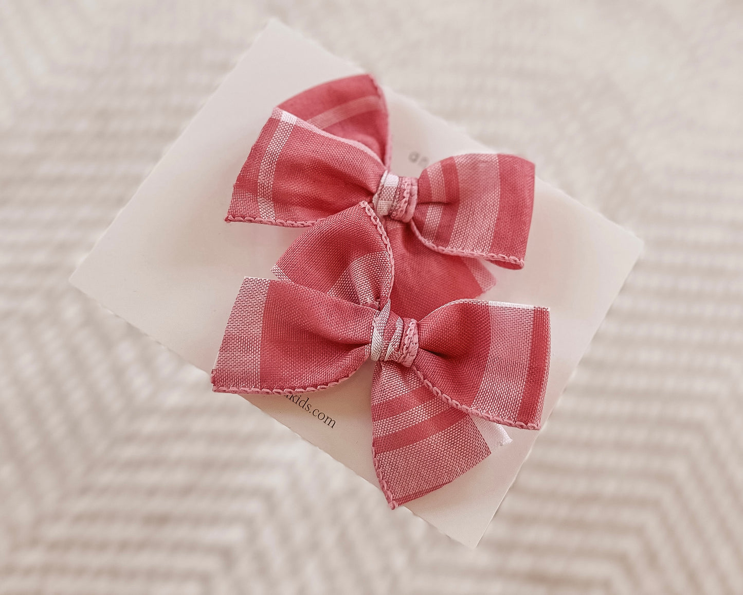 Pretty in pink plaid *piggy set*