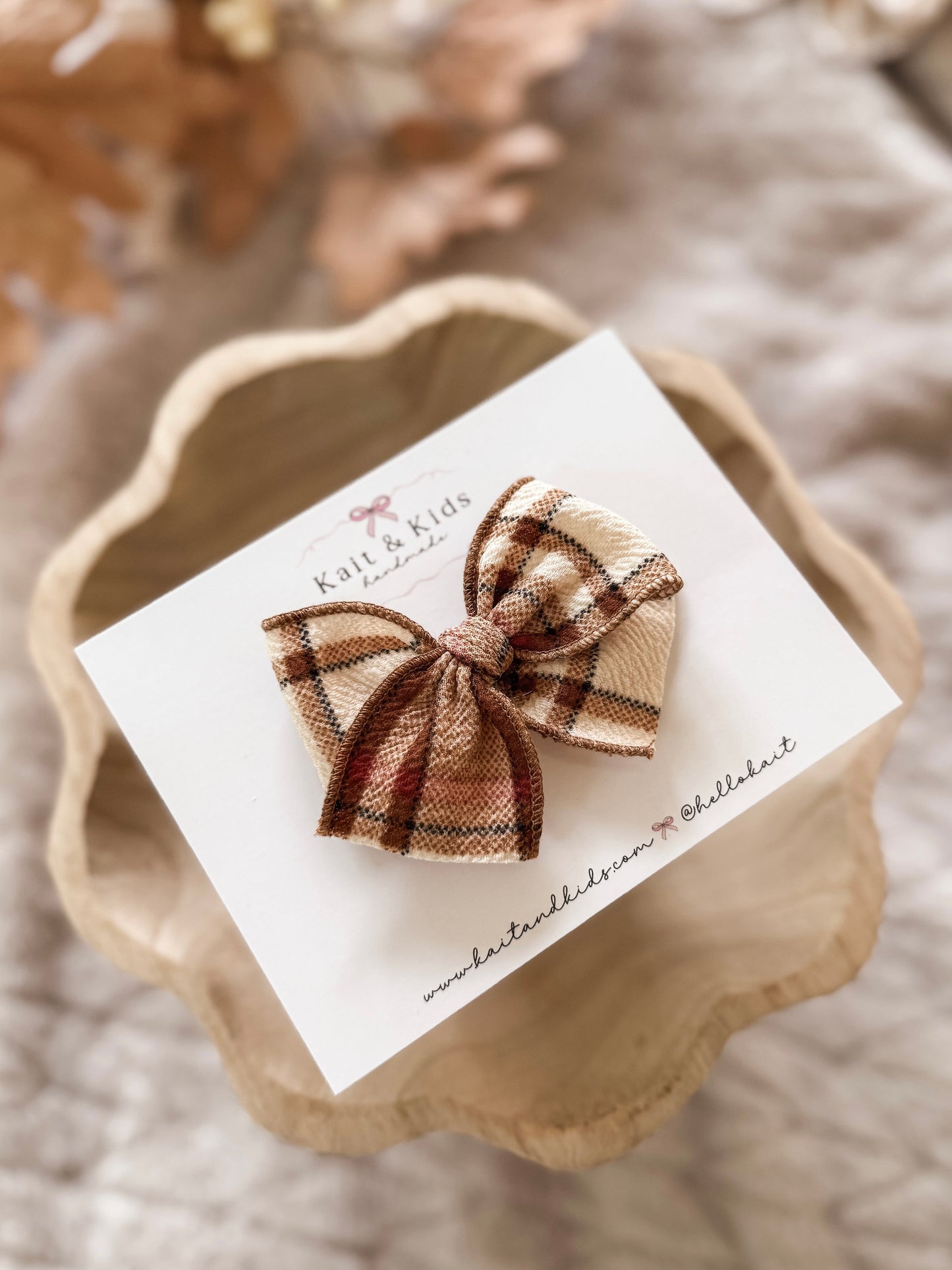 pumpkin patch plaid / mini classic