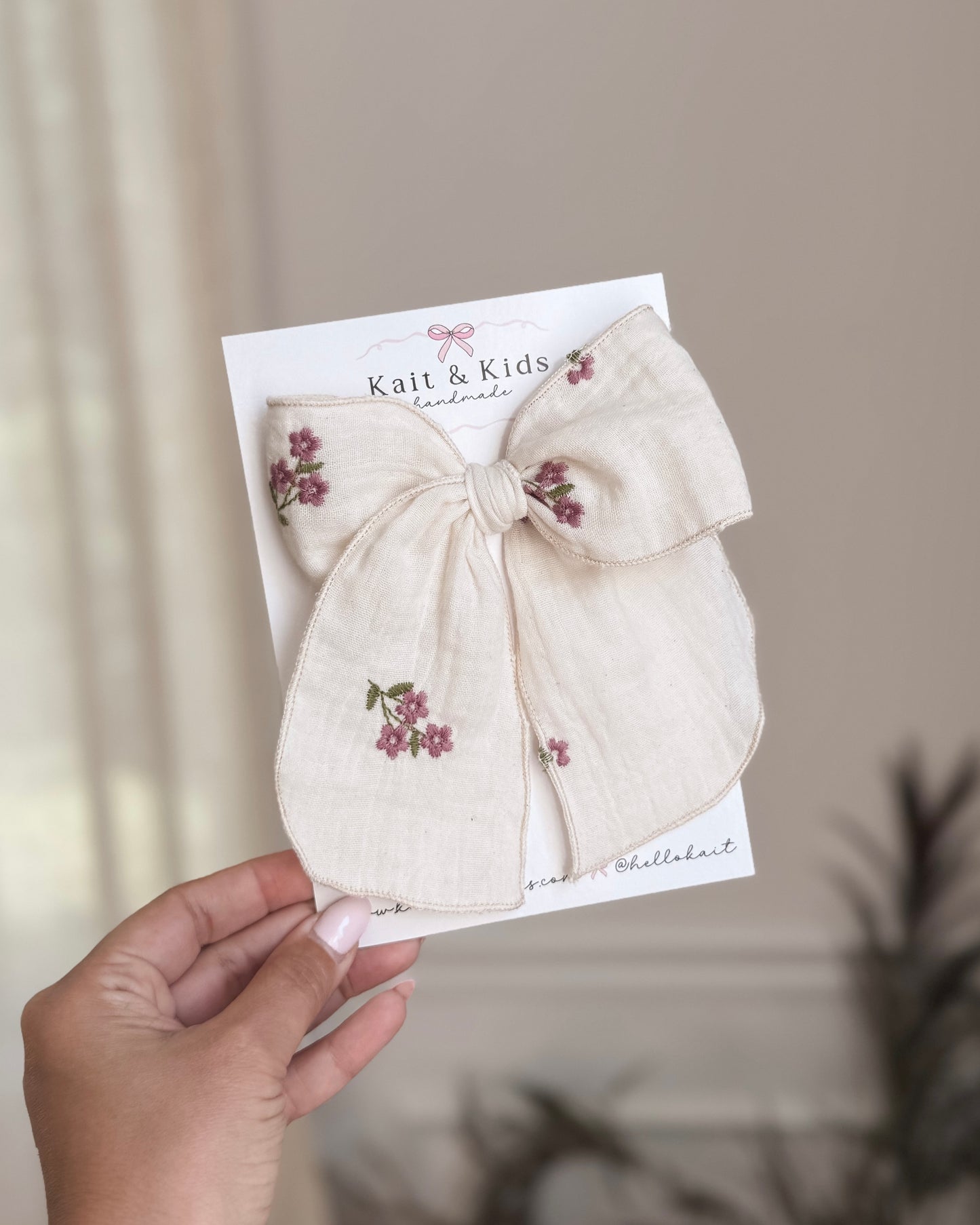 Embroidered flower ✿ large