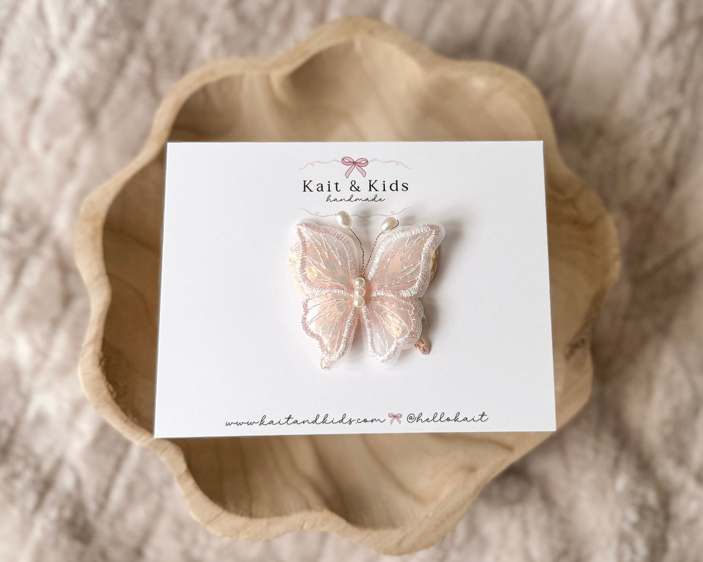 iridescent butterfly *clip*