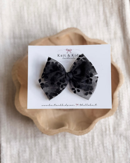 Black Aura daisy / headband / clip / piggy set