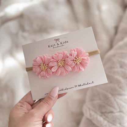 Pink flower ♡ headband ♡