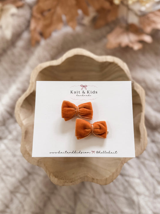 itty bitty pumpkin velvet *piggy set*