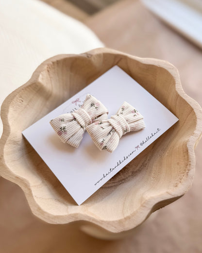 Sweet peony pinwheel ✿ headband / clip / piggy set