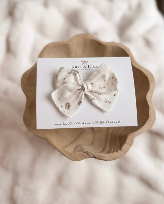Faye floral mini ♡ headband / clip / piggy set
