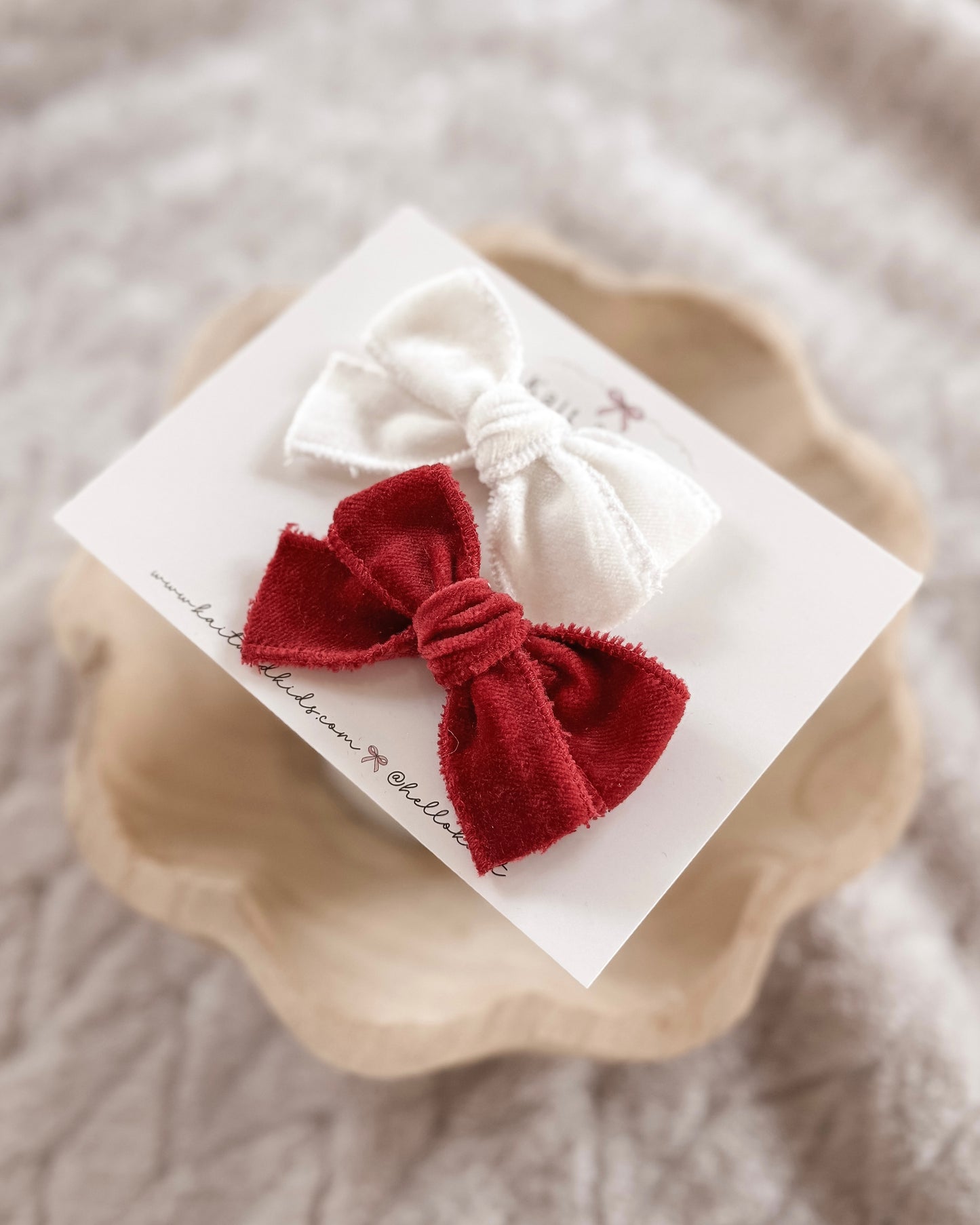 Santa hat *velvet / mini classic / set