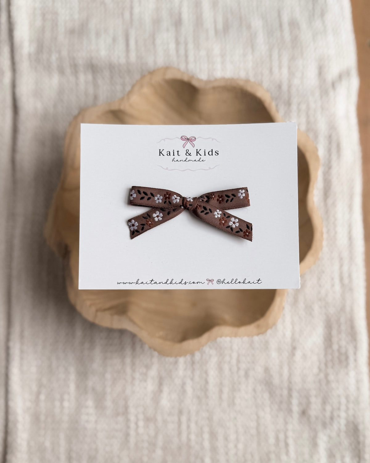 Chocolate petals / headband / clip /