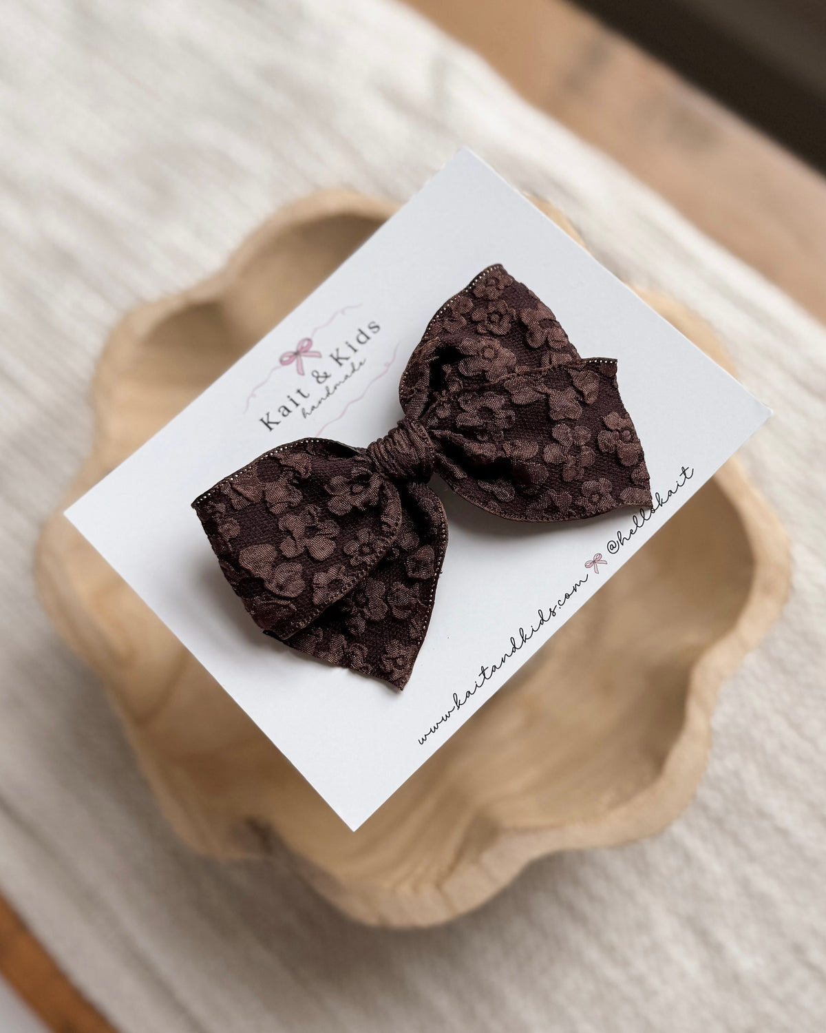 Mocha Meadow / headband / clip /