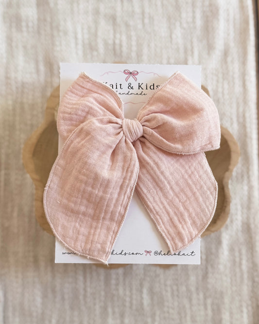 Muted pink muslin / fable / large / clip