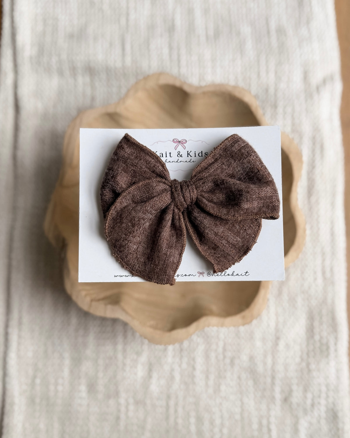 Chocolate / fable / headband / clip