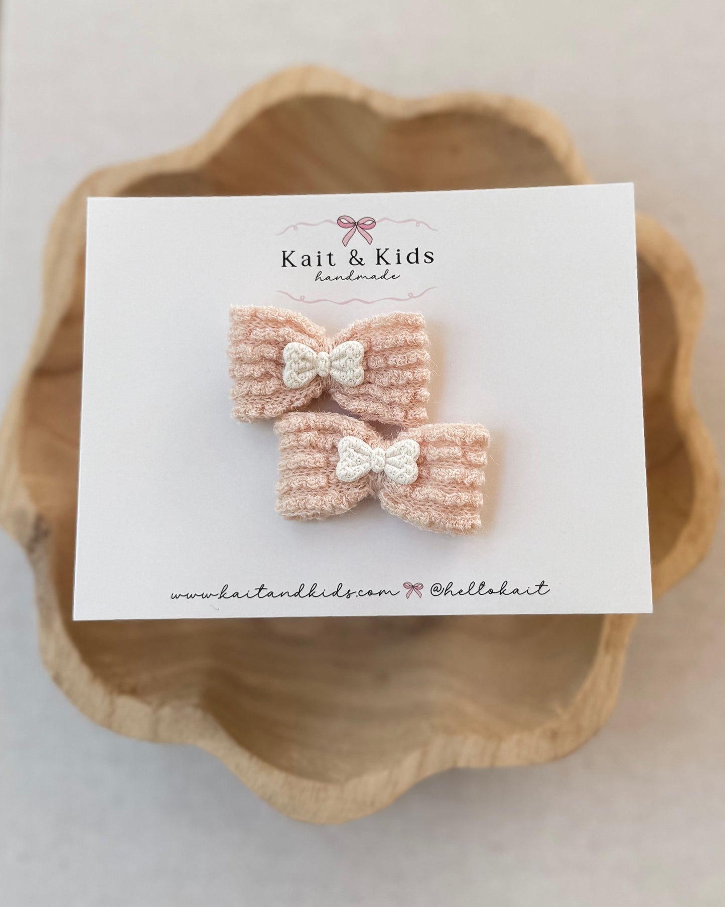 Blush mini bow ♡ piggy set