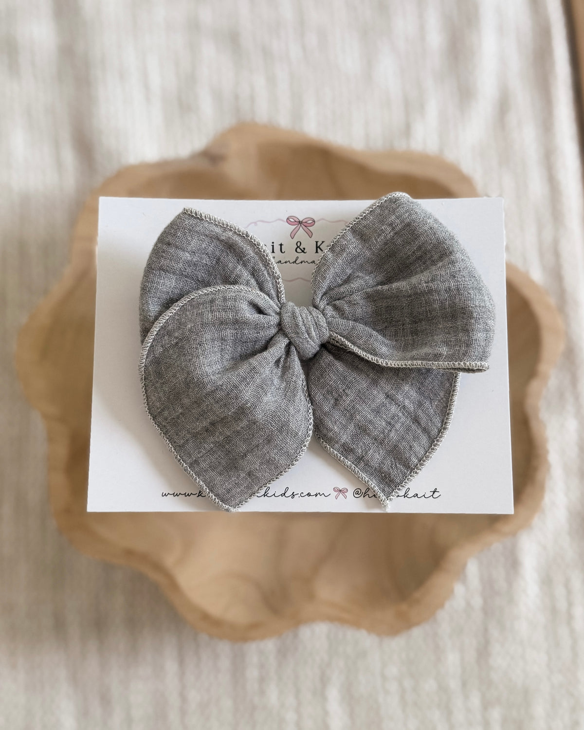 Storm muslin / fable / headband / clip