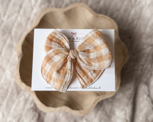 Honey yellow gingham *fable*
