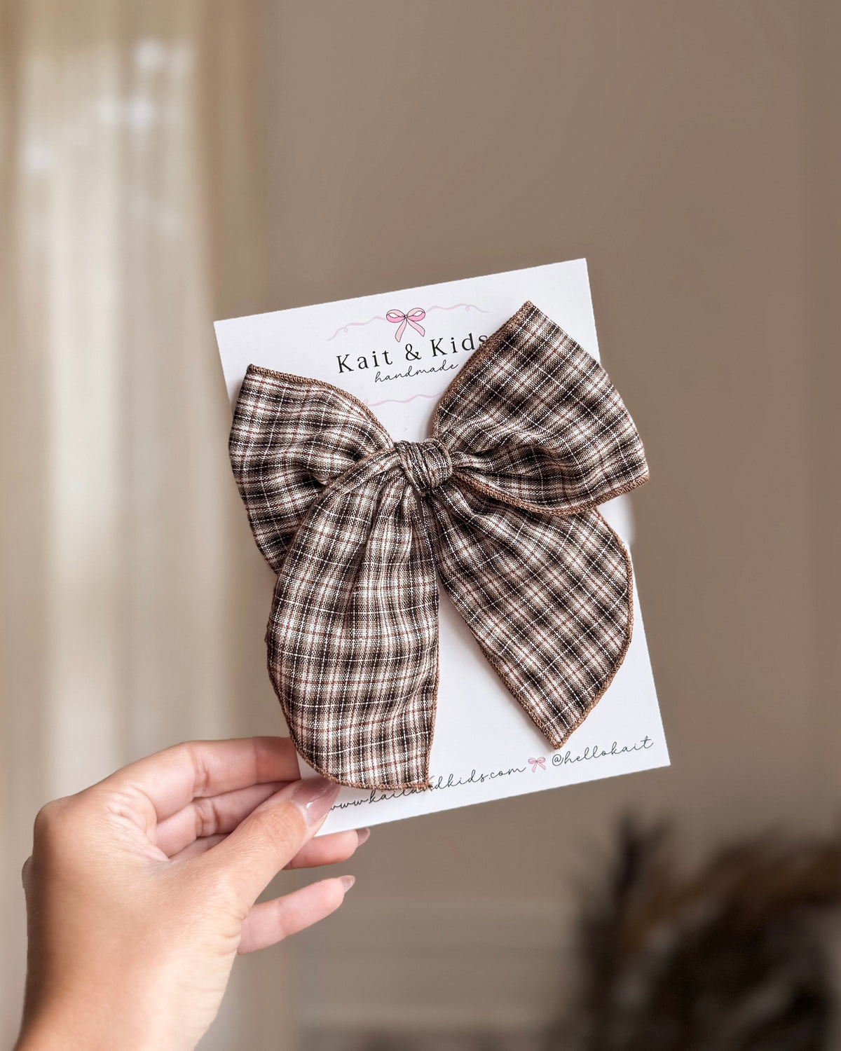 Fall plaid / fable / large / clip