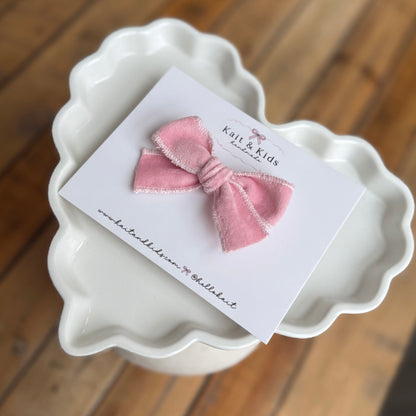 Bubblegum pink mini classic ♡ headband / clip / piggy set