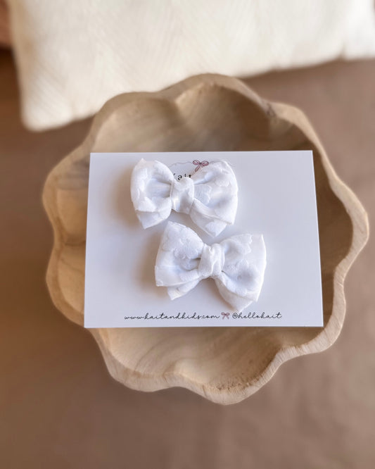 white daisy pinwheel ✿ piggy set