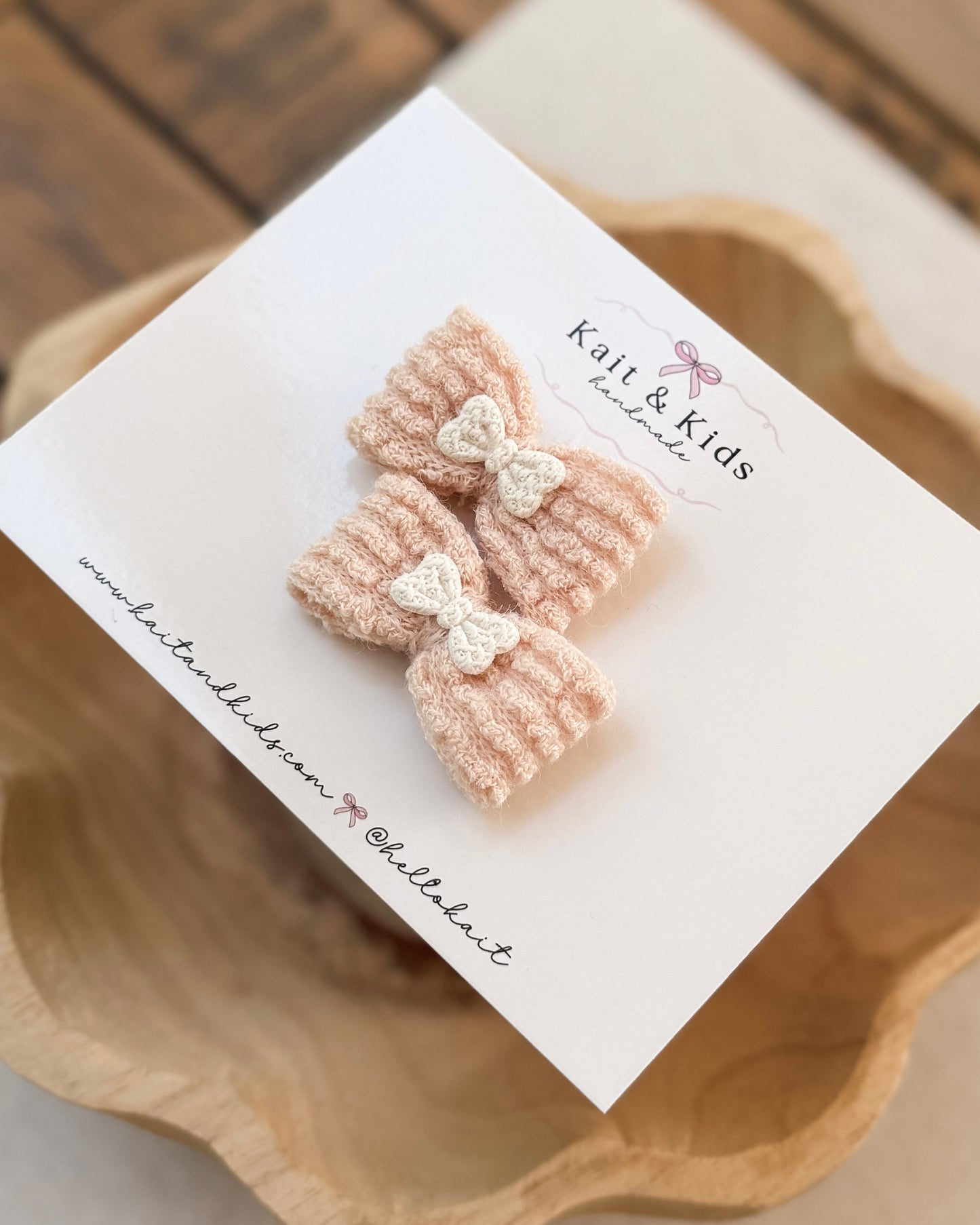 Blush mini bow ♡ piggy set