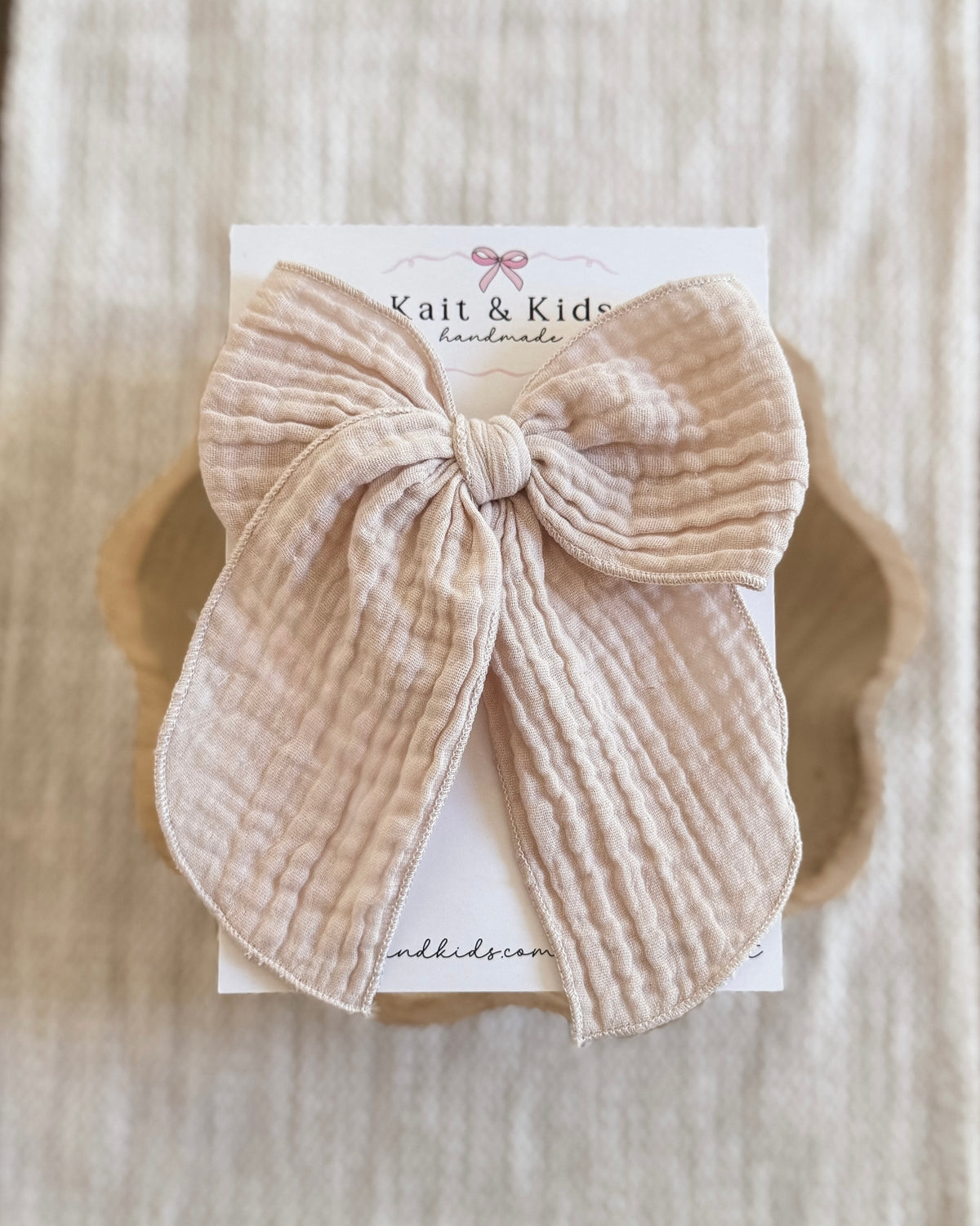 Stone wood muslin / fable / large / clip